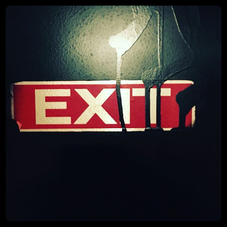 EXIT sign artwork